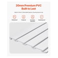 thumbnail image 3 of Slat Wall Paneling 2x4 ft, PVC White Garage Slatwall, 8ft² Modular Storage Panels, 3 of 7