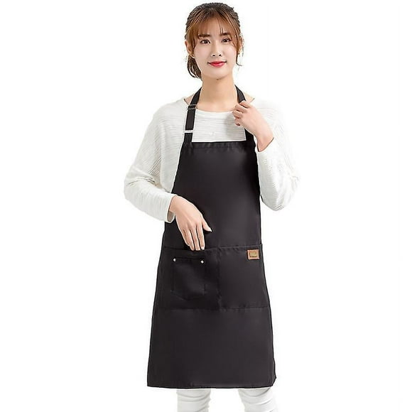 Pack of 2, Pocket Aprons, Garden BBQ, Cafe, Chef Aprons, Black