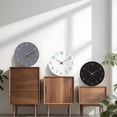 thumbnail image 4 of Wall Clock Operated 10 Inch Black Silent Non Ticking Simple Minimalist Style Rose Numbers Decorative For Living Room Kitchen Home Office Bathroom, 4 of 9