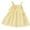 Yellow, variant on Noric Girls Summer Dresses Sleeveless Spaghetti Strap Princess Dresses with Big Bow Tie Loose Fit A Line Swing Dresses Ages 0-9