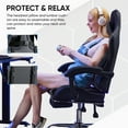 thumbnail image 3 of EDX Ergonomic Gaming Chair High Back Office Chair with Lumbar Support and Adjustable Armrests Swivel Racing Chair, Black and Gray, 3 of 9