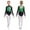 Green, variant on YiZYiF Kids Girls Long Sleeve Metallic Shiny Ballet Dance Leotard Gymnastics Figure Skating Bodysuit Purple 6