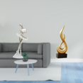 thumbnail image 2 of Figura de chica bailarina moderna con forma de llama, escultura artística abstracta creativa para dormitorio, sala de estar, oficina, adorno de escrit, 2 of 8