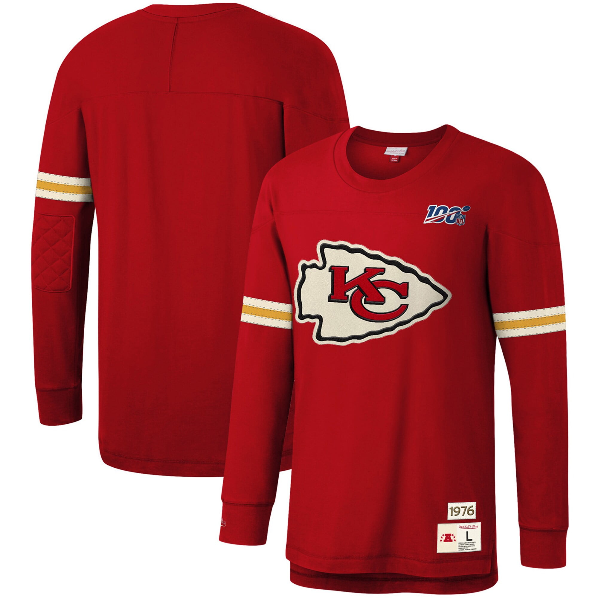 Kansas City Chiefs Mitchell & Ness NFL 100 Team Inspired Long Sleeve T
