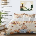 thumbnail image 3 of Thanksgiving Gnome Bedding Duvet Cover Set King Size 4 Pieces Pumpkin Fall Maple Leaf Yellow Gradient Bedding Set with Zipper Closure, 1 Comforter Cover 92x106 Inches 1 Flat Sheet & 2 Pillow Cases, 3 of 7