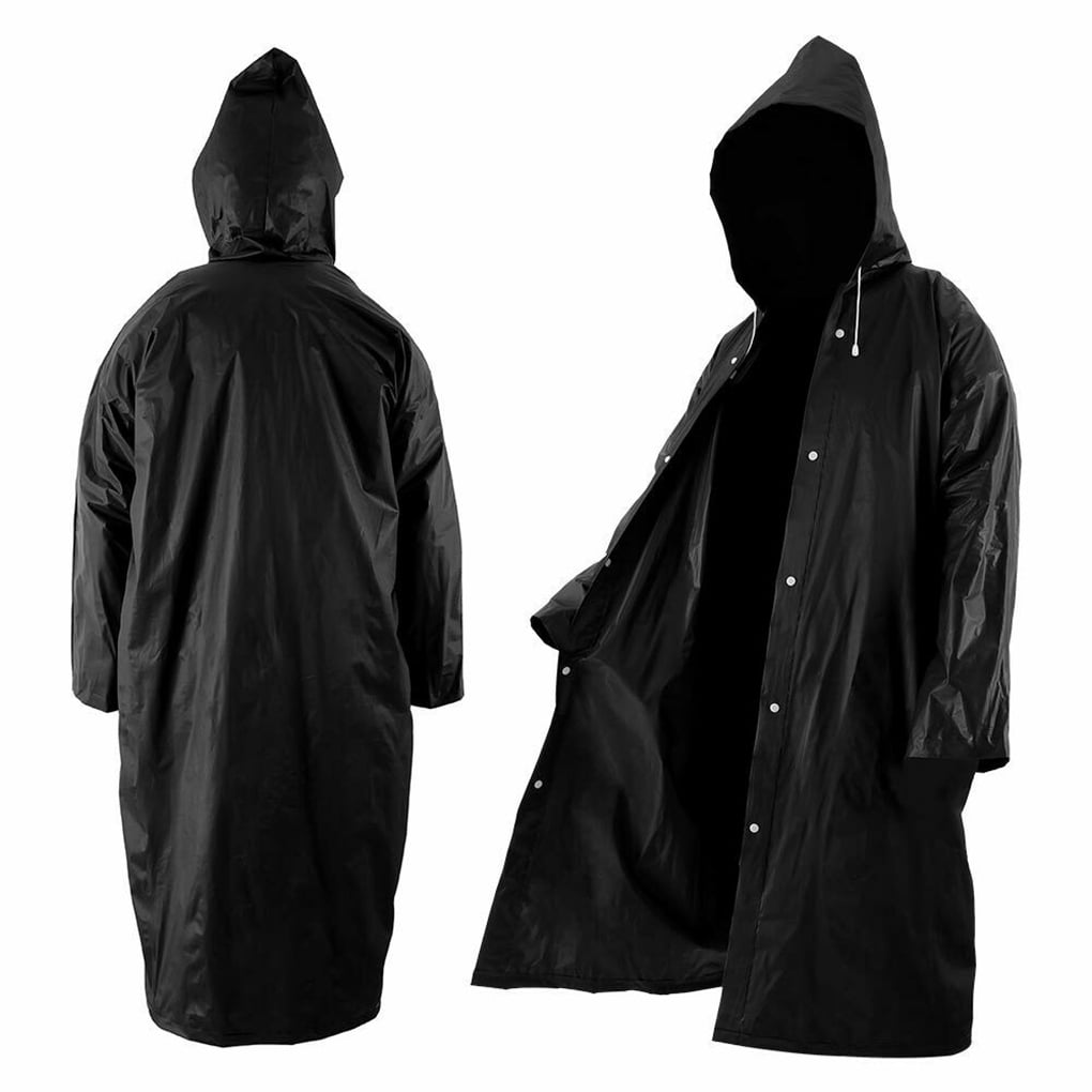 etuoji Mens Raincoat Designer Business Waterproof Hoodie Coat