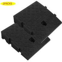 YEAHIBABY Curb Ramp Heavy Duty Plastic for Vehicles Use Black Robust Structure Versatile Use