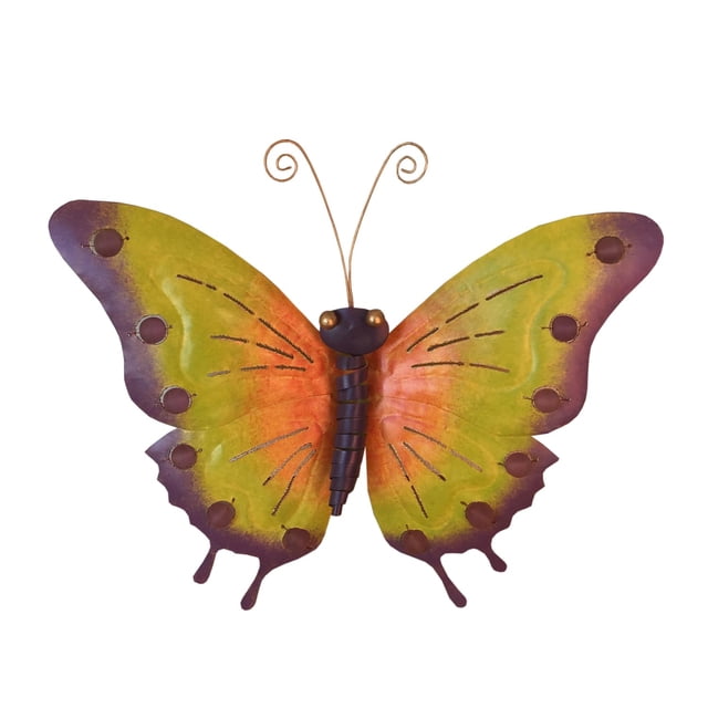 Decoración de Pared Mariposa de Hierro en Metal de Estaño D-Art Collection