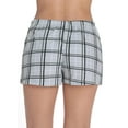 thumbnail image 3 of Just Love Womans Pajamas Shorts - PJs - Sleepwear (Pack of 2) (Plaid Purple - Plaid Grey (Pack of 2), Small), 3 of 5