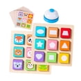 thumbnail image 2 of Juego de mesa a juego de colores con formas, juguetes educativos preescolares, rompecabezas con tarjetas de campana para regalo de niños pequeños, 2 of 7