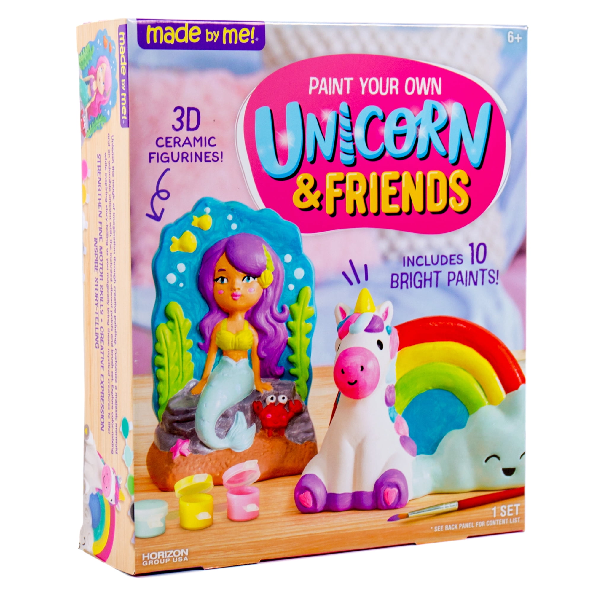 Made by Me Paint Your Own Unicorn & Friends Figurine Set - Walmart.com