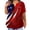 #A13-Deep Red, variant on 4th Of July Tunic Tops for Women Plus Size American Stars Print Patriotic T Shirt Cute V Neck Short Sleeve Tunic Shirts Going Out Independent Day Blouses,Navy XL