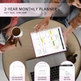 thumbnail image 3 of 2026-2028 Monthly Planner, 8.5x11": 24 Months (July. 2026 - June. 2028), Large Daily Blocks, Deep Pink, 3 of 7