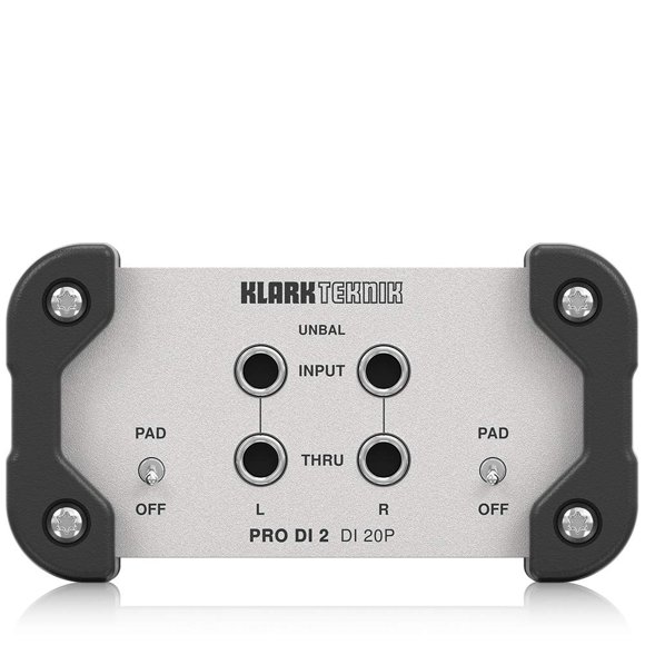 Caja DI estéreo pasiva Klark Teknik PRO DI 2 Midas