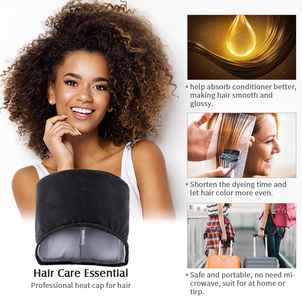 Hair Steamer Thermal Heat Cap Deep Conditioning Hair Scalp Treatment Spa  Hot Head Care Electric for Home Use 