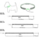 thumbnail image 3 of Nvzi Collar decorativo para mascotas, accesorio decorativo para gatos y perros, rango ajustable para cachorros, collares para perros y gatos, accesorios de aseo para mascotas, rosa, S, 3 of 3