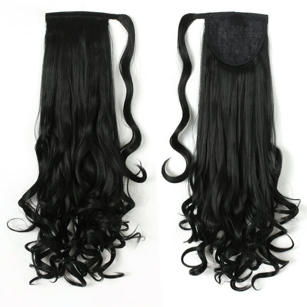 OneDor 20" Long Curly Wrap Around Ponytail Hair Extension ...