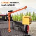 thumbnail image 2 of Telyswee 1100lbs Truck Hoist Crane, Folding Truck Mounted Crane with Electric Winch 3500 lbs 12V Electric Truck Crane Hoist 360° Swivel for Lifting Goods in Construction, 2 of 9