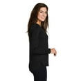 thumbnail image 3 of District Made Ladies Drapey Long Sleeve Tee-2XL (Black), 3 of 6