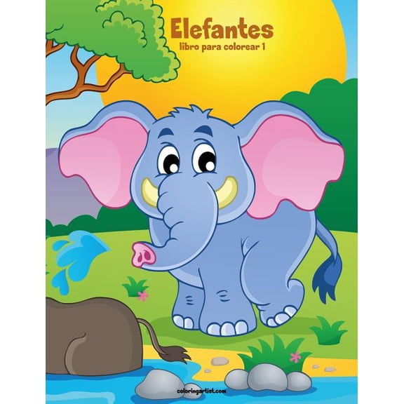 Elefantes Elefantes libro para colorear 1, Book 1, (Paperback)