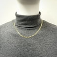 thumbnail image 2 of Solid 14K Yellow Gold Over Silver 4.5mm Figaro Link Chain Necklace 16" - 24", 2 of 8