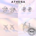 thumbnail image 2 of ATHENA Joyería Stud Diamante Pendientes Originales 925 Mujeres Plata Moissanite Pearl M018 Gao Jiahui unisex, 2 of 2