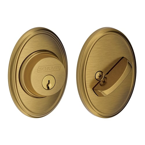 Schlage B60NWKF Single Cylinder Grade 1 Deadbolt with Decorative
