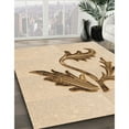 thumbnail image 2 of Ahgly Company Indoor Square Patterned Bronze Brown Area Rugs, 4' Square, 2 of 6