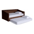 thumbnail image 3 of Cama Doble de Velvet Chocolate Makora Modelo Nigari, 3 of 8