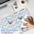 thumbnail image 4 of Long Mouse Pads for Desk,Pug and Footprints Desk Mats on Top Of Desks, Desk Mouse Pad Extra Large with 3mm Non-Slip Base and Stitched Edge for Gaming,Office,Work,Home 31.5"x11.8", 4 of 6