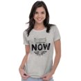 thumbnail image 3 of Time is Now Religious Faith Womens Slim Fit Graphic Tee Brisco Brands L, 3 of 5