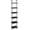 Black, variant on DIY Ladder Shelf, 6-Tier Wooden Wall Mounted Bookshelf, Narrow Gold Bookcase, Display Shelf, Storage Rack, Plant Stand, for Living Room, Bedroom, Study, Balcony, Marble and Gold DM651CJ01