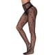 thumbnail image 5 of Medias estampadas Umfun para mujer, medias negras de rejilla con diseño de encaje, medias altas hasta el muslo, medias de encaje, medias sedosas semitransparentes, negras, talla única, 5 of 5