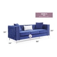 thumbnail image 2 of Glory Furniture Paige Velvet Sofa in Blue, 2 of 6