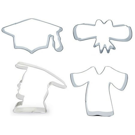 

4pcs/set Creative Cookie Mold Graduation Season DIY Cookie Decoration Cake K0M2