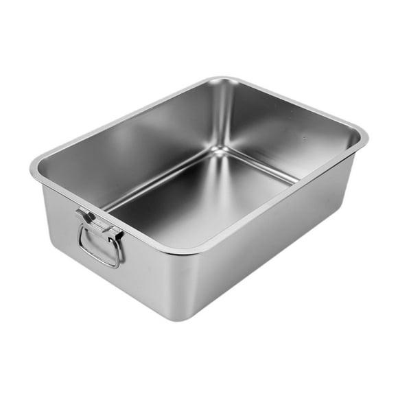 Lijie Cat Litter Box Metal Litter Box Kitty Litter Pan Portable Cat Cleaning Basin Cat XXL