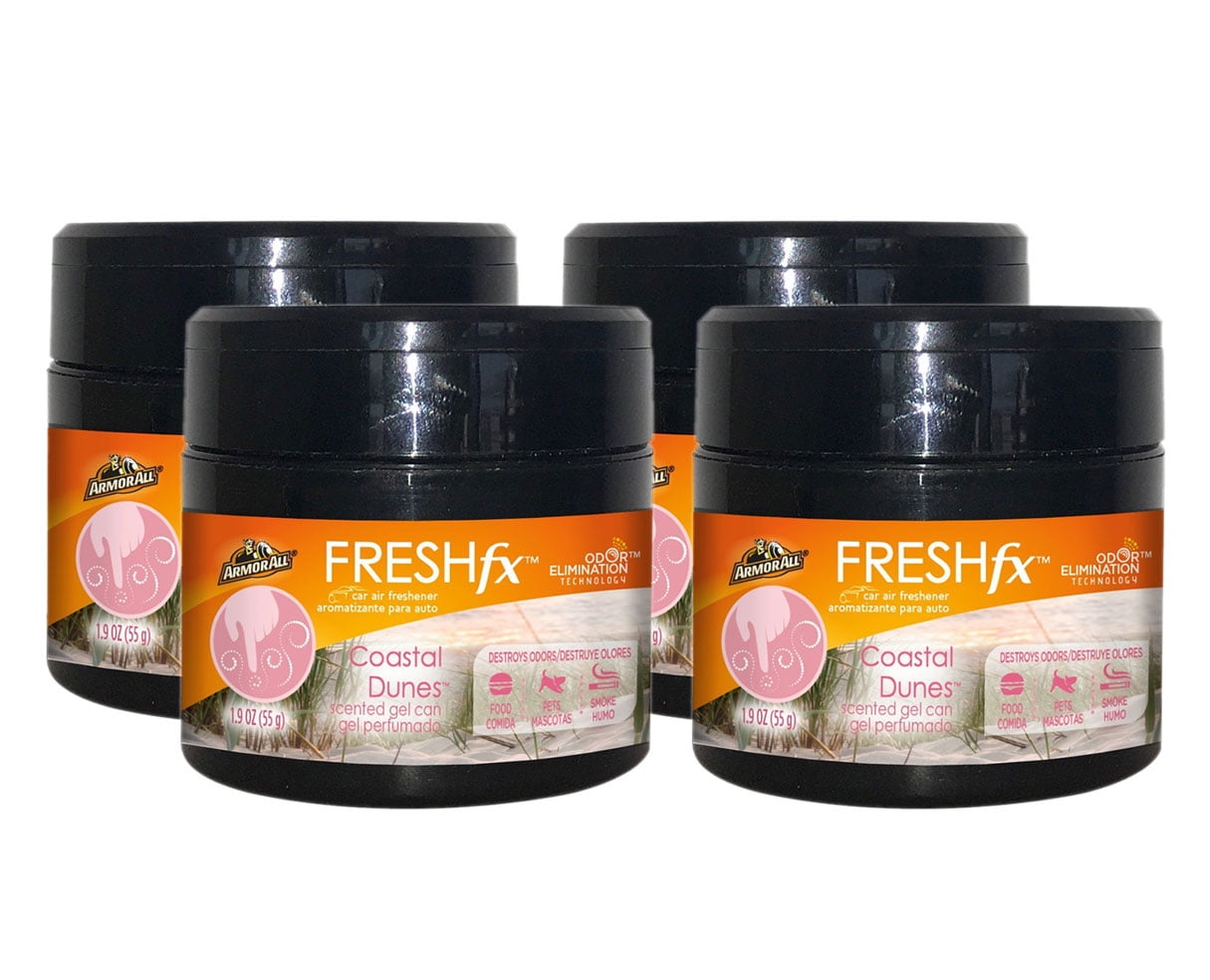 Armor All FRESHfx Car Air Freshener Scented Gel Can 4PACK (Coastal