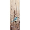 thumbnail image 2 of Purinton, Julia 9x18 Black Ornate Wood Framed with Double Matting Museum Art Print Titled - Pretty Birds II, 2 of 4
