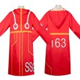 thumbnail image 4 of Disfraz de Luffy de Anime para adulto, disfraz de Egghead Island, abrigo largo rojo unisex, traje de Halloween, chaqueta, uniforme para fiesta, 4 of 5