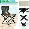thumbnail image 4 of WOBOGO Winter Snowman Camping Chair Convenient Four Corner Backrest Folding Stool Can Hold Up to 220lbs, 4 of 8