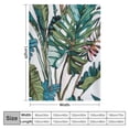 thumbnail image 4 of Nawypu Green Palm Banana Leaf Throw Blanket, Soft Cozy Warm Flannel Throw Blanket for Couch &amp; Bed, Lightweight Boho Throw Blanket for Indoor and Outdoor, 4 of 6