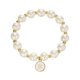 thumbnail image 1 of Imitación de perlas 26 alfabeto etiqueta pulsera de moda y versátil pulsera de cuentas de cordón elástico para las mujeres pulsera de cuentas para los seres queridos y (M S), 1 of 4