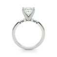 thumbnail image 2 of Eterna JewelSolitaire Engagement Wedding Bezel Set Diamond Ring for Women's - 1.6 Ct Princess Cut Lab Created Diamond in 14K White Gold Plated Ring - Classic Design for Engagement and Wedding, 2 of 2