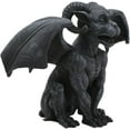 thumbnail image 4 of Ebros Crouching Ram Horned Gargoyle Statue in Faux Stone Finish Resin 6.25" Tall, 4 of 8