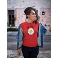 thumbnail image 2 of Be Free Heart Daisy T-Shirt Women -Image by Shutterstock, Female Large, 2 of 4