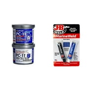 PC Products PC-11 Epoxy Adhesive Paste, Two-Part Marine Grade, 1lb in Two Cans, Off White 160114