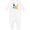 AA-White, variant on Rocket Spaceship Happy First Birthday Baby Romper Coveralls