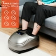 thumbnail image 5 of Gymax Foot Massager Shiatsu Deep Kneading Air Compression W/ Heat & Timing, 5 of 10