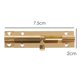 thumbnail image 2 of Perno deslizante dorado de 75 mm para baño, hogar, jardín, tornillos incluidos, 2 of 5