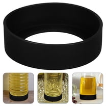 Masteelf 4pcs Silicone Sleeve For Bottles Water Bottle Protective Boot Silicone Anti-Slip Cushion Oil Bottle Sleeve For Insulated Cups And Mugs